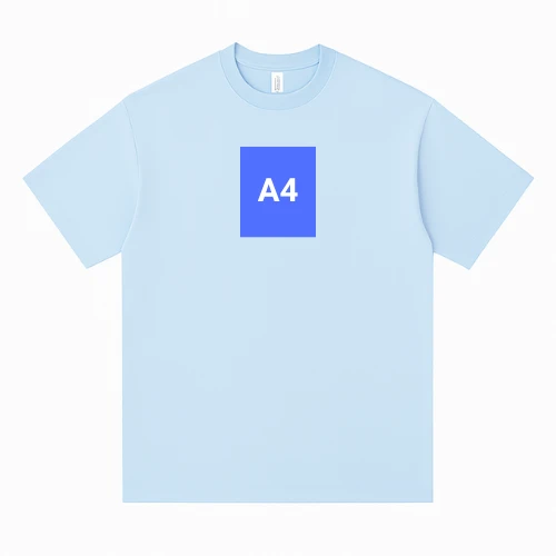 Front view men’s t-shirt print template showing placement zone created by RYZEAL Sourcing, professional Men’s T-shirt Clothing Manufacturers in Bangladesh.