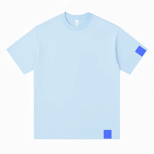 Front men’s t-shirt diagram showing multiple print and embroidery position areas created by RYZEAL Sourcing Bangladesh.
