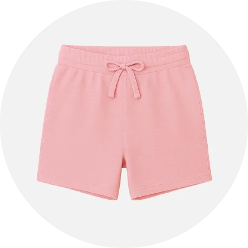 Women’s shorts product icon featuring customizable casual and athletic shorts manufactured by RYZEAL Sourcing.