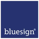 Bluesign certification logo confirming sustainable chemical and material management by RYZEAL Sourcing.