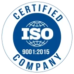 ISO 9001:2015 certification logo for quality management systems at RYZEAL Sourcing.