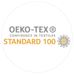 OEKO-TEX Standard 100 certification logo indicating chemical-free textile safety at RYZEAL Sourcing.