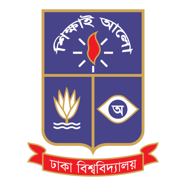 University of Dhaka official logo representing Bangladesh’s top public university attended by the Managing Director of RYZEAL Sourcing.
