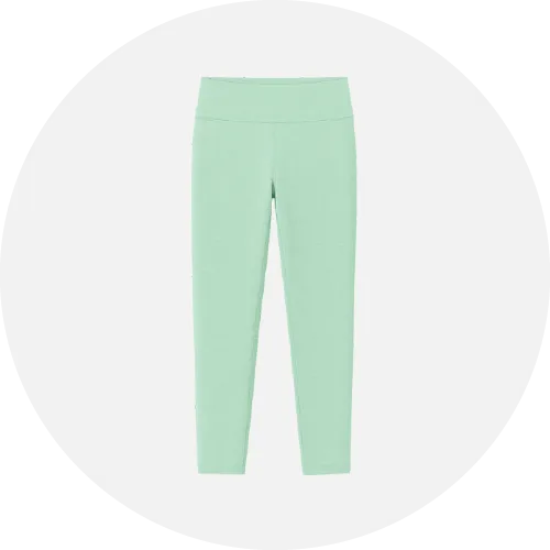 Women’s leggings product icon showing performance stretch leggings manufactured by RYZEAL Sourcing.