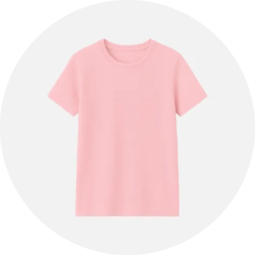 Women’s T-shirt product icon representing customizable women’s tees manufactured by RYZEAL Sourcing.