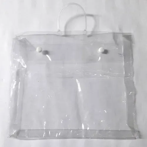Button-closure polybag used for premium garment presentation.