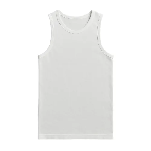 Henley-style tank top with button placket by RYZEAL Sourcing for Men’s Tank Tops Wholesale.