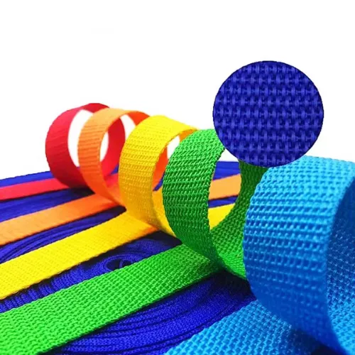 PP belt straps for securing bulk apparel cartons in transit.