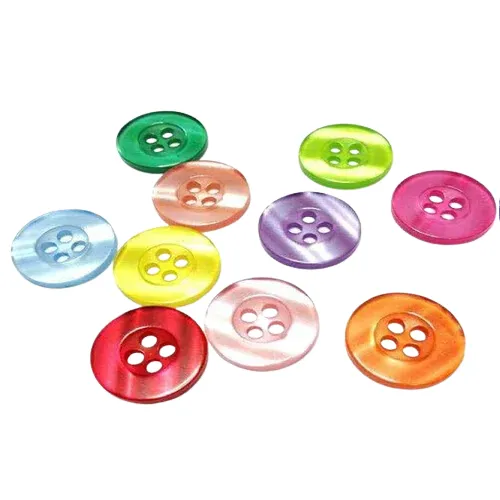Assorted plastic buttons for custom clothing production offered by RYZEAL.