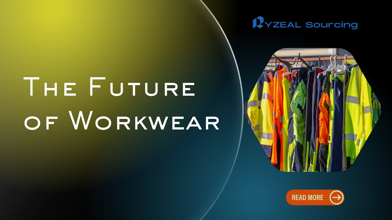 RYZEAL Sourcing blog thumbnail featuring high-visibility workwear garments, illustrating modern innovations shaping the future of workwear.
