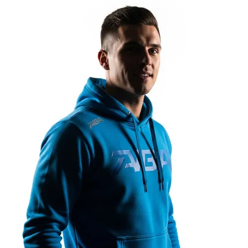 Athletic men’s hoodie designed for performance and training, manufactured by RYZEAL.