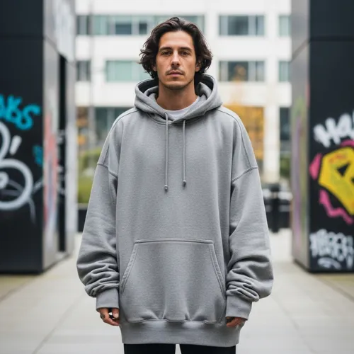 Oversized men’s hoodie with relaxed fit, produced by RYZEAL as a Men’s Hoodie Manufacturer in Bangladesh.