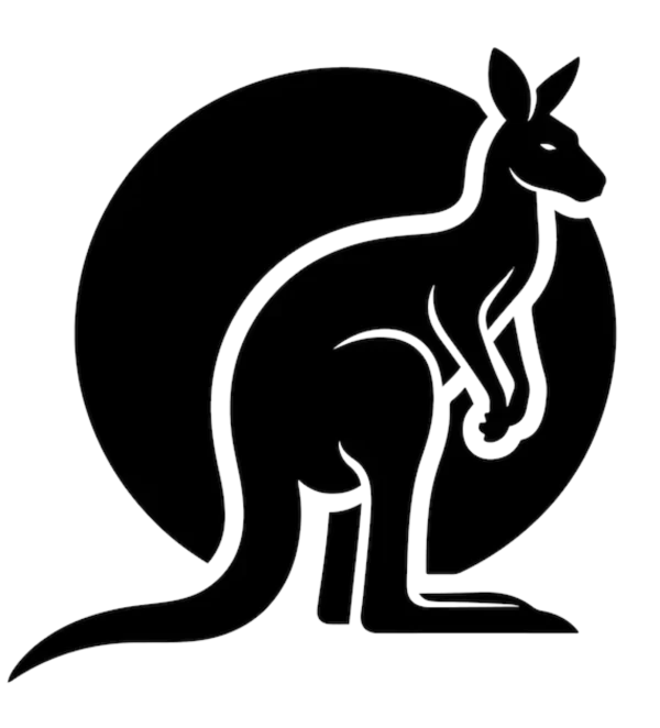 Australia kangaroo silhouette for Clothing Manufacturers Australia page
