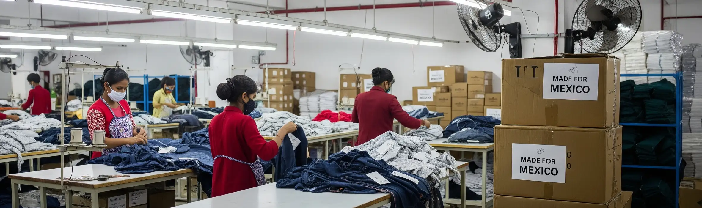Producción en Bangladesh para compradores de proveedores de ropa México