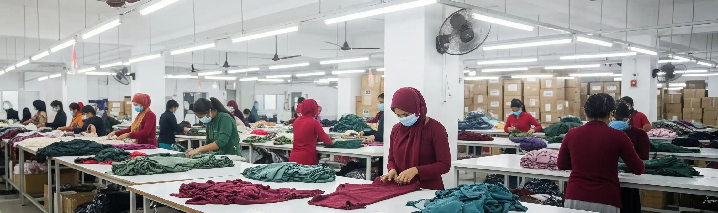 خط إنتاج ملابس في مصنع ببنغلاديش يوضح كيف تساعد رايزيل سورسينغ المشترين في الإمارات الباحثين عن موزعين ملابس جملة على التصنيع المنظم والقابل للتوسع | Garment production floor in Bangladesh showing how RYZEAL SOURCING supports UAE buyers searching for موزعين ملابس جملة with organized and scalable manufacturing
