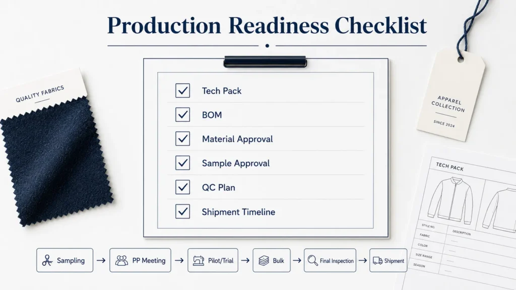 Production Readiness Checklist The Final Gate After Clothing Manufacturer Vetting 1 1