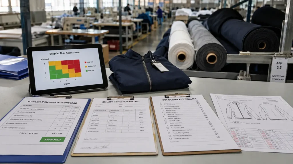 Supplier Risk Assessment for Clothing Manufacturer Vetting
