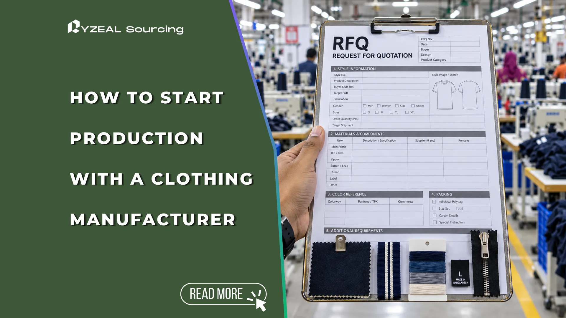 How to Start Production With a Clothing Manufacturer RFQ Clothing Manufacturer Onboarding System