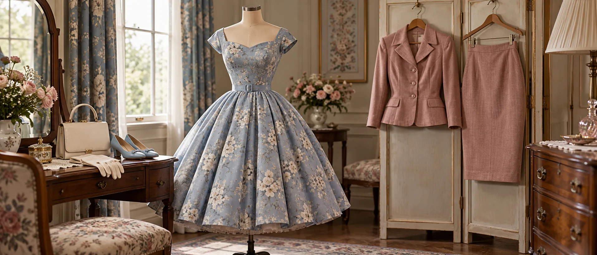 1950s Womens Fashion Hourglass Ideal and Postwar Style 3