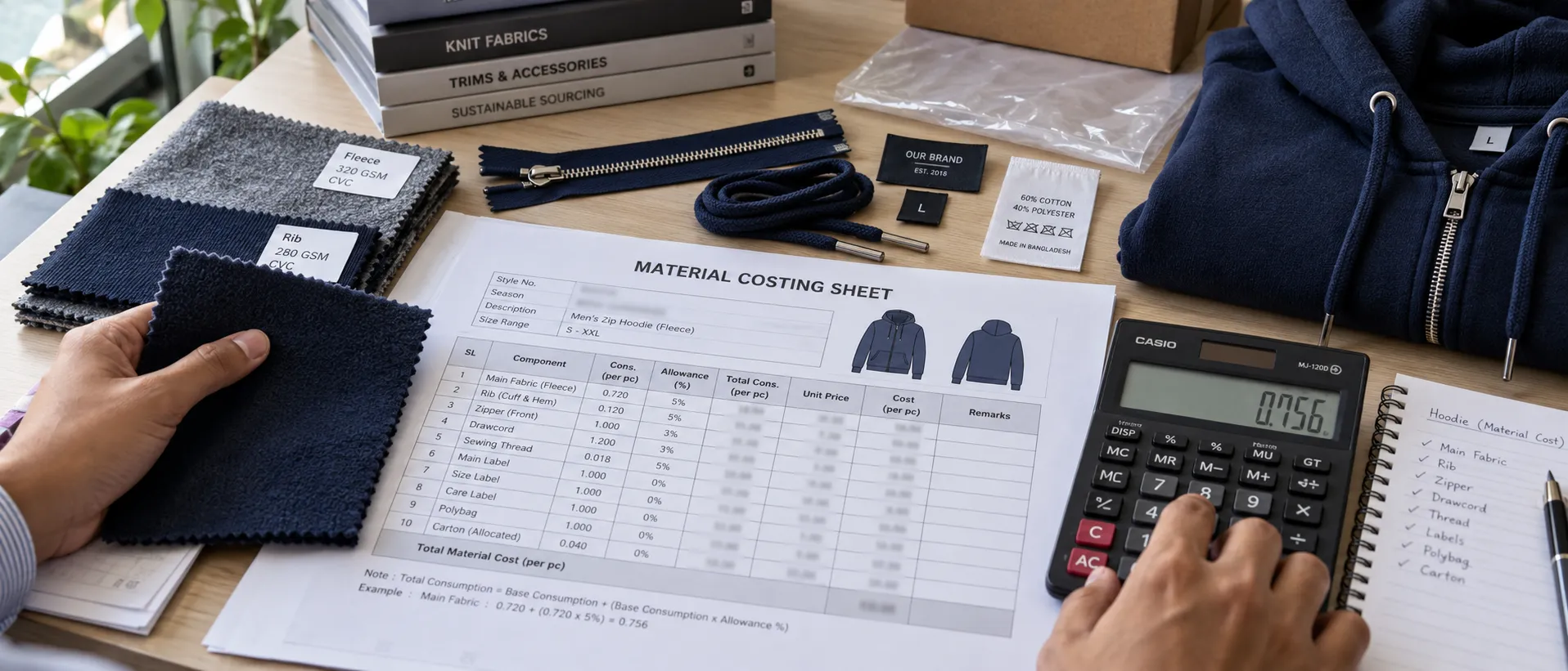 BOM Cost Calculation Estimate Material Cost per Garment A Blog on how to build a bom 6 2