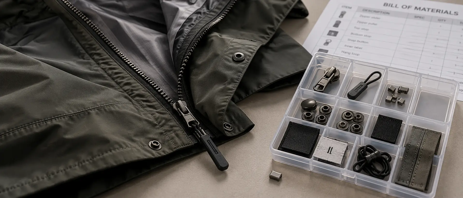 BOM in a Tech Pack Fabrics Trims and Material Control A Blog on How to Make a Tech Pack 6 3
