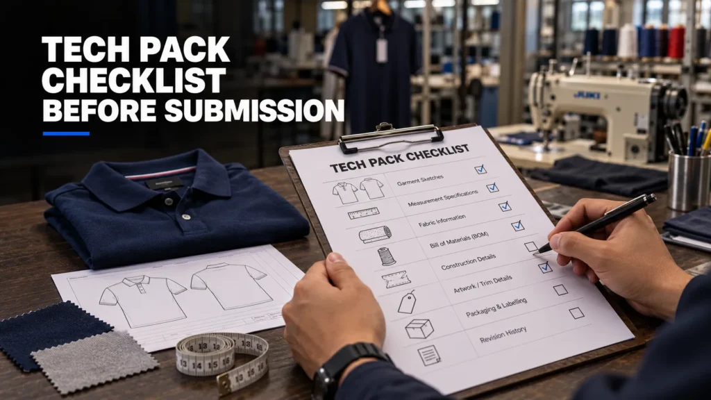 Tech Pack Checklist What a Clothing Manufacturer Needs to Quote and Sample