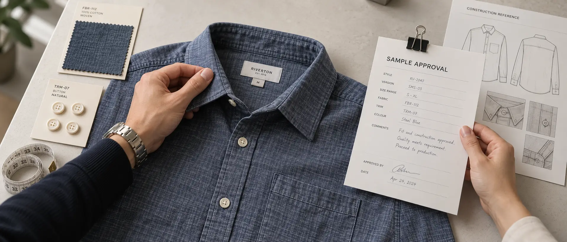 apparel sample approval process feedback version control 1