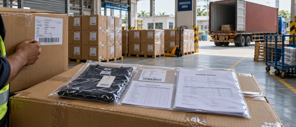 garment packaging approval shipment release 2
